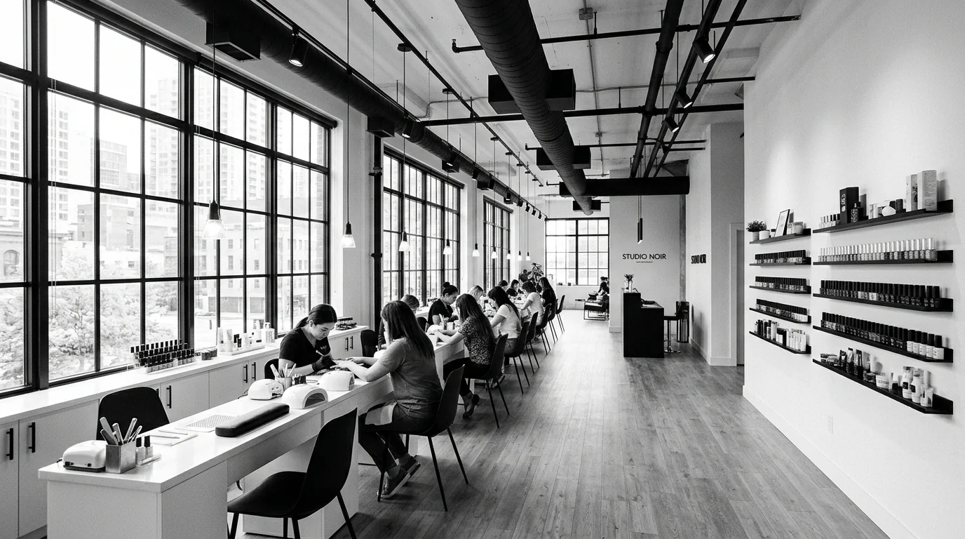 Premium beauty salon elegant interior