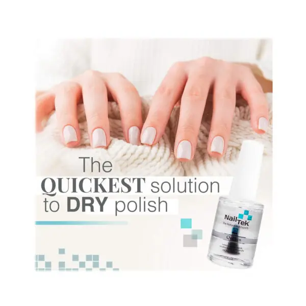 Nail Tek Quicken Fast Drying Top Coat for All Nail Types 15 ml
